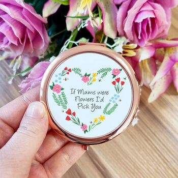 Floral Heart Compact Mirror | If Mums Were Flowers, 3 of 8