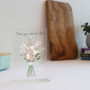 Printed Personalised Printed Acrylic Flower Card, thumbnail 3 of 12