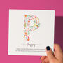 Personalised Initial Birthday Card For Daughter, thumbnail 1 of 5