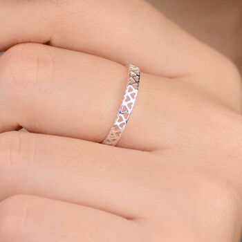Filigree Open Hearts Ring, 2 of 5