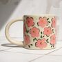 Ceramic Mug With Hand Painted Floral Pattern Made To Order, thumbnail 1 of 6