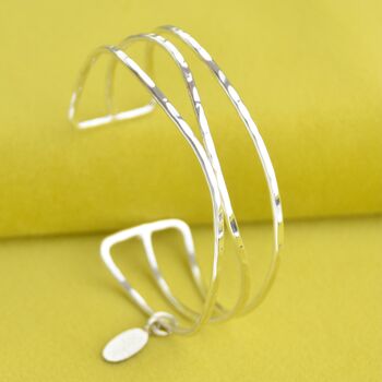 Silver Strand Bangle Bracelet, 2 of 5