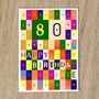 Personalised 80th Birthday Card Age And Name 1945, thumbnail 1 of 10