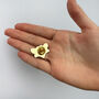 Festive Bee Thank You Teacher Pin Badge, thumbnail 3 of 6