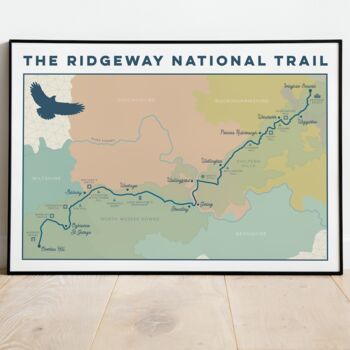 Ridgeway Art Print With Map, 2 of 10