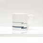 Dazzle Waves Bone China Mug, thumbnail 4 of 5