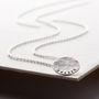 Personalised Small Hammered Disc Necklace, thumbnail 4 of 6