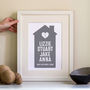 Family Home Print Personalised, thumbnail 1 of 9