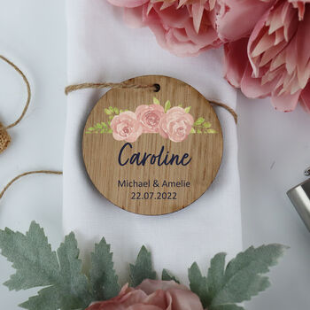 Personalised Printed Wooden Wedding Place Settings, 3 of 4