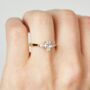 18ct Lab Grown Oval And Pear Diamond Engagement Ring, thumbnail 4 of 6
