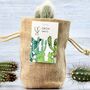 Cactus Jute Bag Grow Set, thumbnail 1 of 9