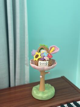 Mini Crochet Flowers Basket, 7 of 7