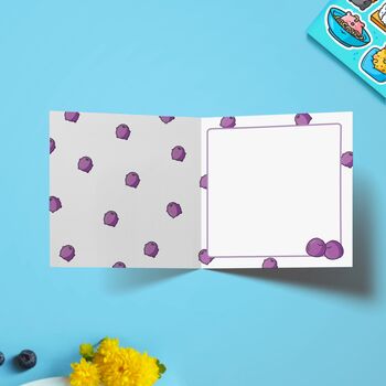 Grapes Card | Cute Greeting Cards, 2 of 4