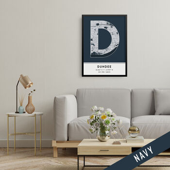 Dundee City Map Wall Art Print, 4 of 9
