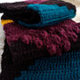 Oversized Statement Colour Block Scarf, thumbnail 7 of 8
