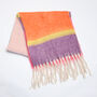 Multi Colour Block Heavyweight Scarf, thumbnail 3 of 5