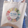 Personalised Crayon Wheel Tote Bag, thumbnail 2 of 5