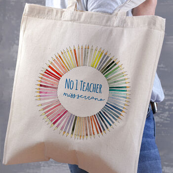 Personalised Crayon Wheel Tote Bag, 2 of 5