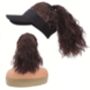 Chemo Headwear Wig Part Sun Baseball Cap With Hair Wavy, thumbnail 1 of 3