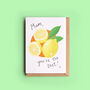 Lemon Mother's Day Card, thumbnail 2 of 5