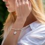 Sterling Silver Chunky Oval Link Charm Collector Bracelet, thumbnail 3 of 6