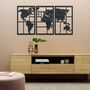 Global Explorer: Wooden World Map For Living Spaces, thumbnail 5 of 12