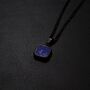 Lapis Lazuli Stone Pendant For Men, Black Pendant Necklace, thumbnail 2 of 10