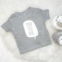 Personalised Speech Bubble Baby T Shirt, thumbnail 1 of 6