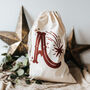 Glitter Initial Personalised Christmas Sack, thumbnail 1 of 8