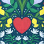 Floral Heart Love Card, thumbnail 4 of 9