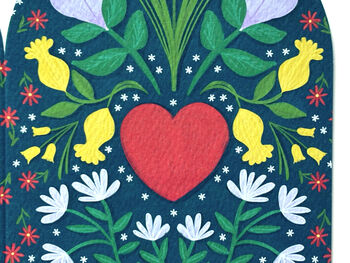 Floral Heart Love Card, 4 of 9