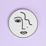 G Decor Set Of Four Abstract Face Coasters, thumbnail 6 of 7