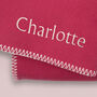 Personalised Fleece Blanket, Berry Blossom, thumbnail 2 of 5