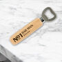 Number Dad Wooden Bottle Opener, thumbnail 3 of 3
