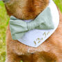 Personalised Bow Tie Dog Wedding Bandana, thumbnail 6 of 10