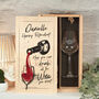 Happy Retirement Double Wine Bottle Box And Glass Gift Set, thumbnail 4 of 5