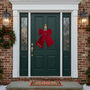 Personalised Luxury Velvet Christmas Door Bow, thumbnail 4 of 7