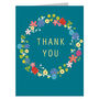 Mini Gold Foiled Floral Thank You Card, thumbnail 2 of 4