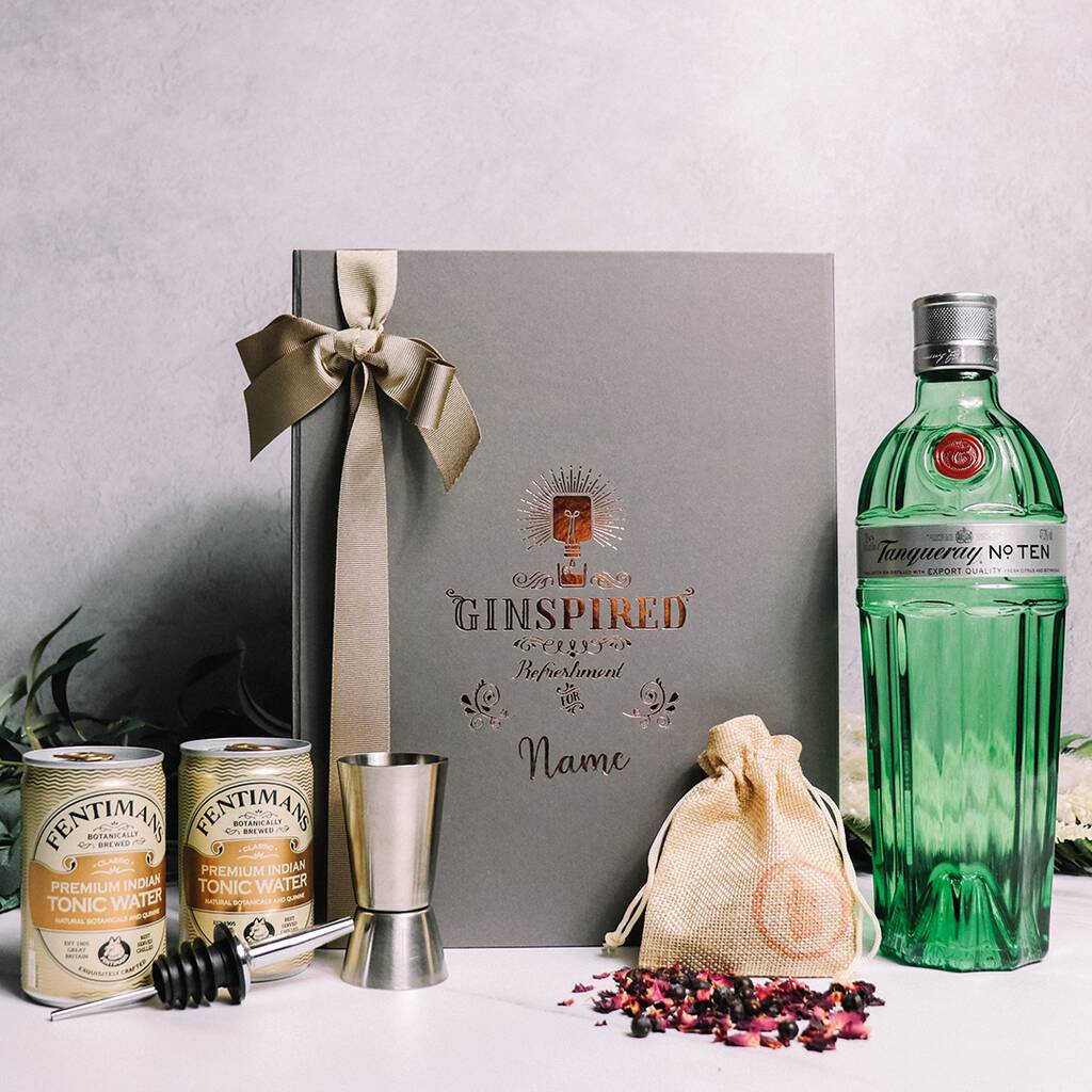 Personalised Tanqueray No. Ten Gin Gift Set, 1 of 7