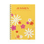 Personalised Bright Flowers Combined Diary And Notebook, thumbnail 6 of 12