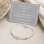 Mother And Daughter Infinity Chain Bracelet, thumbnail 1 of 4