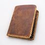 Personalised Handcrafted Leather Wallet Gift For Him, thumbnail 1 of 12