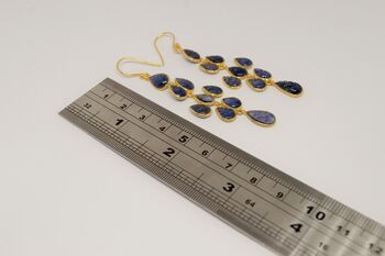 Iolite Gold Plated Sterling Silver Earrings, 6 of 6