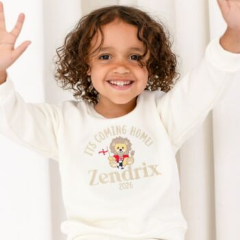 It's Coming Home! World Cup 2026' Personalised Name Football Sweatshirt, 2 of 4