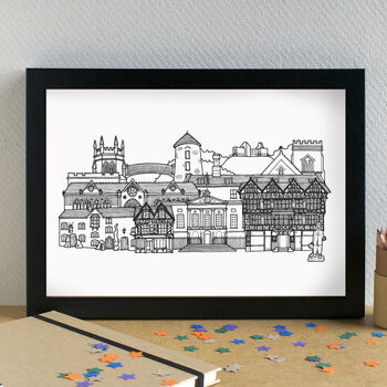 Stafford Skyline Art Print Unframed, 2 of 6