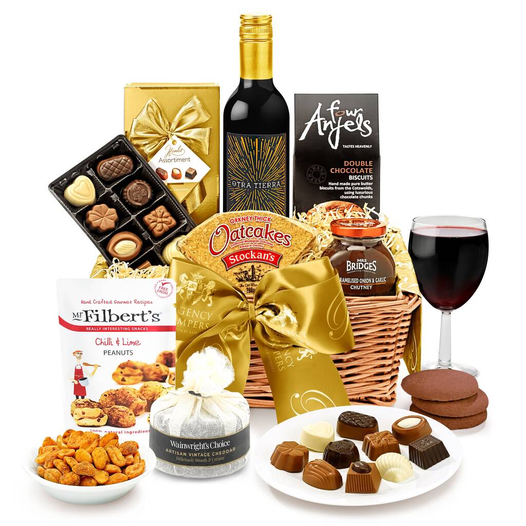 Wordsworth Food And Drink Hamper With Red Wine, 1 of 4