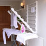 Wall Mounted Pine Laundry Ladder Drying Rack, thumbnail 7 of 12