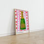 Champagne Bottle Art Print Kitchen Poster, thumbnail 2 of 7
