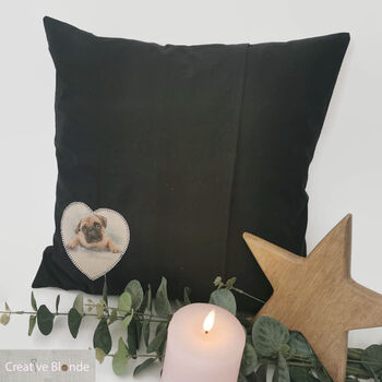 Custom Dog Gift Pug, Personalised Cushion, Pet Memorial, 6 of 12