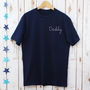 Father's Day Daddy Embroidered T Shirt, thumbnail 1 of 3